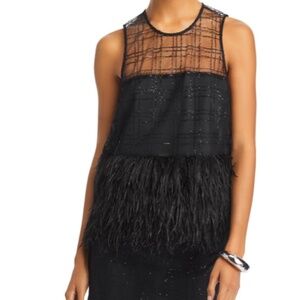 Cinq À Sept Womens  Charisse Top, Black